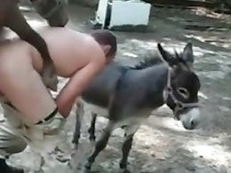 Dog humps petite slut in the pussy and causes her an orgasm
