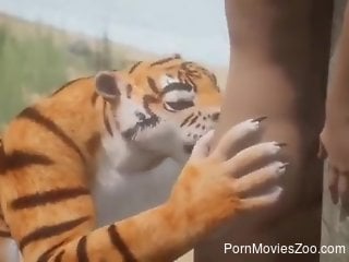 Kinky bestiality exposed during hot 3D zoo porn scene